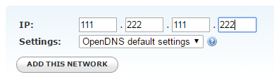 Dar de alta una nueva red en OpenDNS