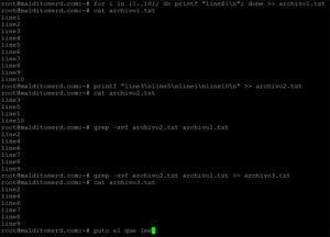 Utilizar grep en Bash para restar el contenido de un archivo de otro linea a linea en la consola de comando de Linux